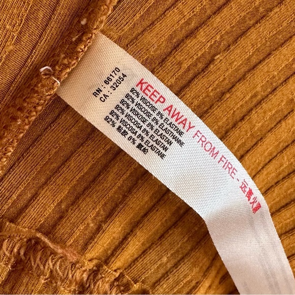 Free People Movement Blissed Out Ribbed Pull On Wide Leg Pants Size Medium - Picture 16 of 16